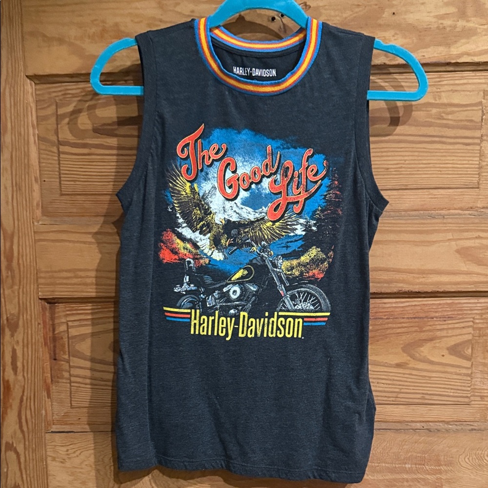 Harley-Davidson Women’s - Dark Gray with Colorful Graphic